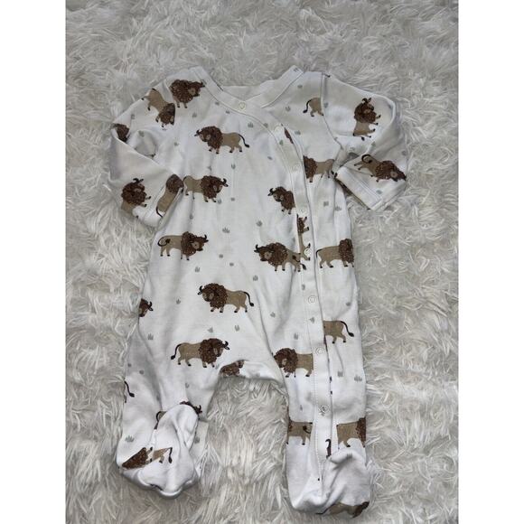 Nordstrom Newborn One Piece Yak Design Romper. Cute, Fun - Picture 1 of 7
